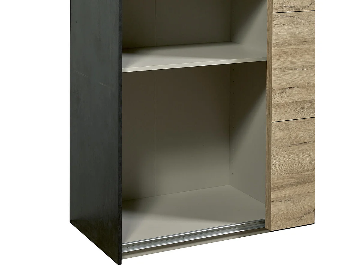 ELEOS - Armoire 2 Portes Coulissantes 188cm