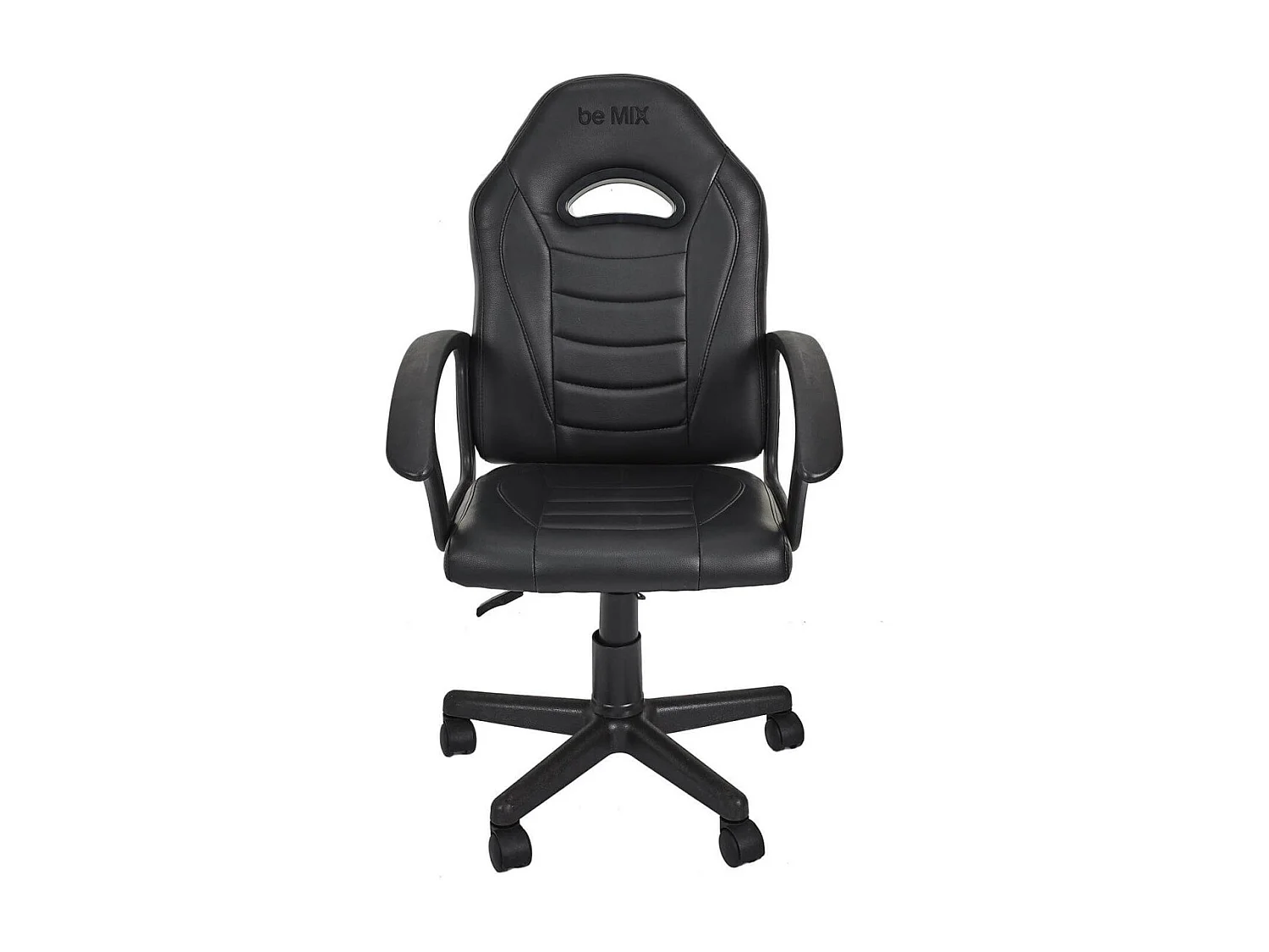 SCORP - Fauteuil de Bureau sur Roulettes Simili Cuir Noir