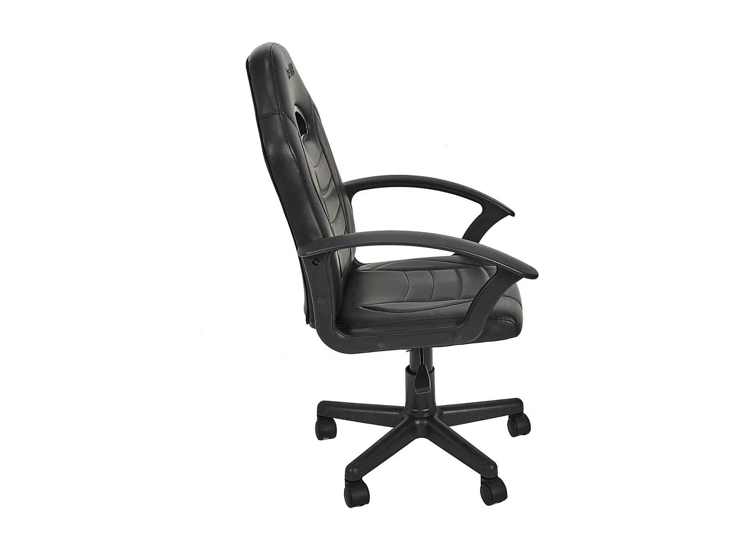 SCORP - Fauteuil de Bureau sur Roulettes Simili Cuir Noir
