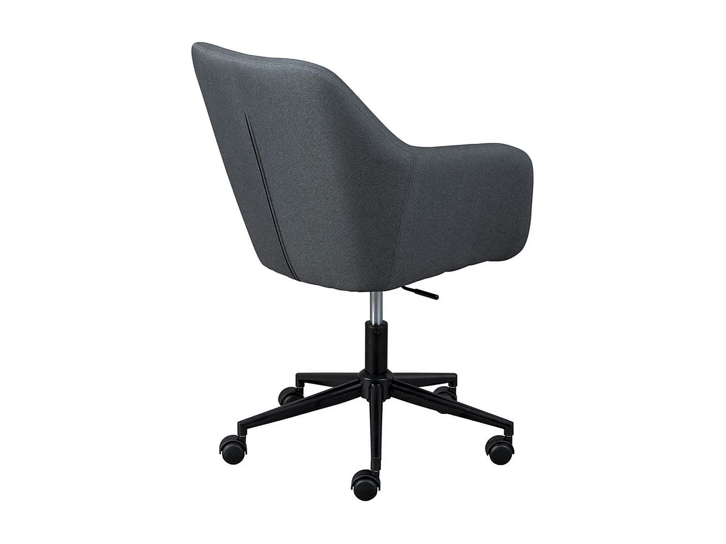 VALKA - Fauteuil de Bureau sur Roulettes Tissu Gris