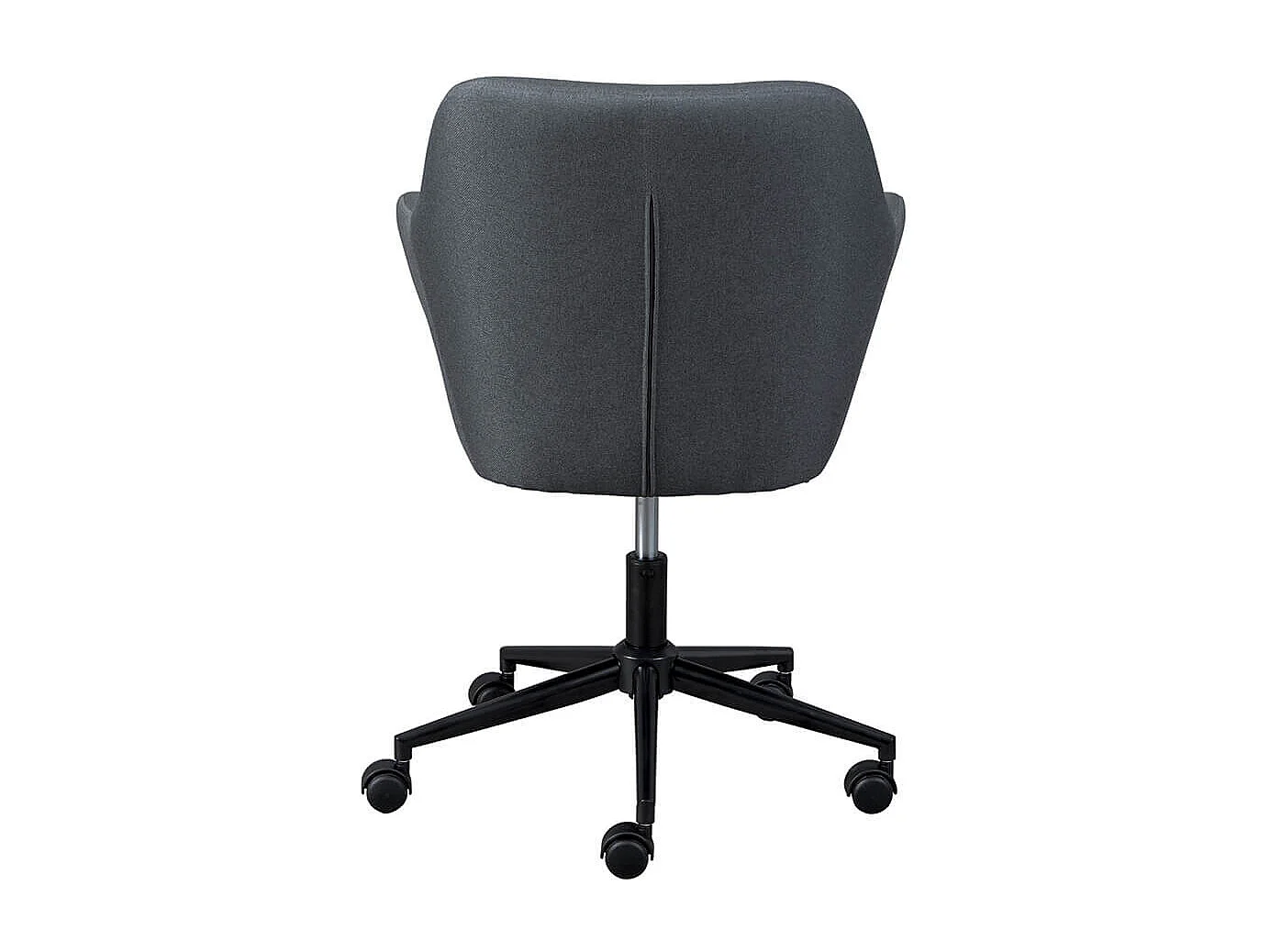 VALKA - Fauteuil de Bureau sur Roulettes Tissu Gris