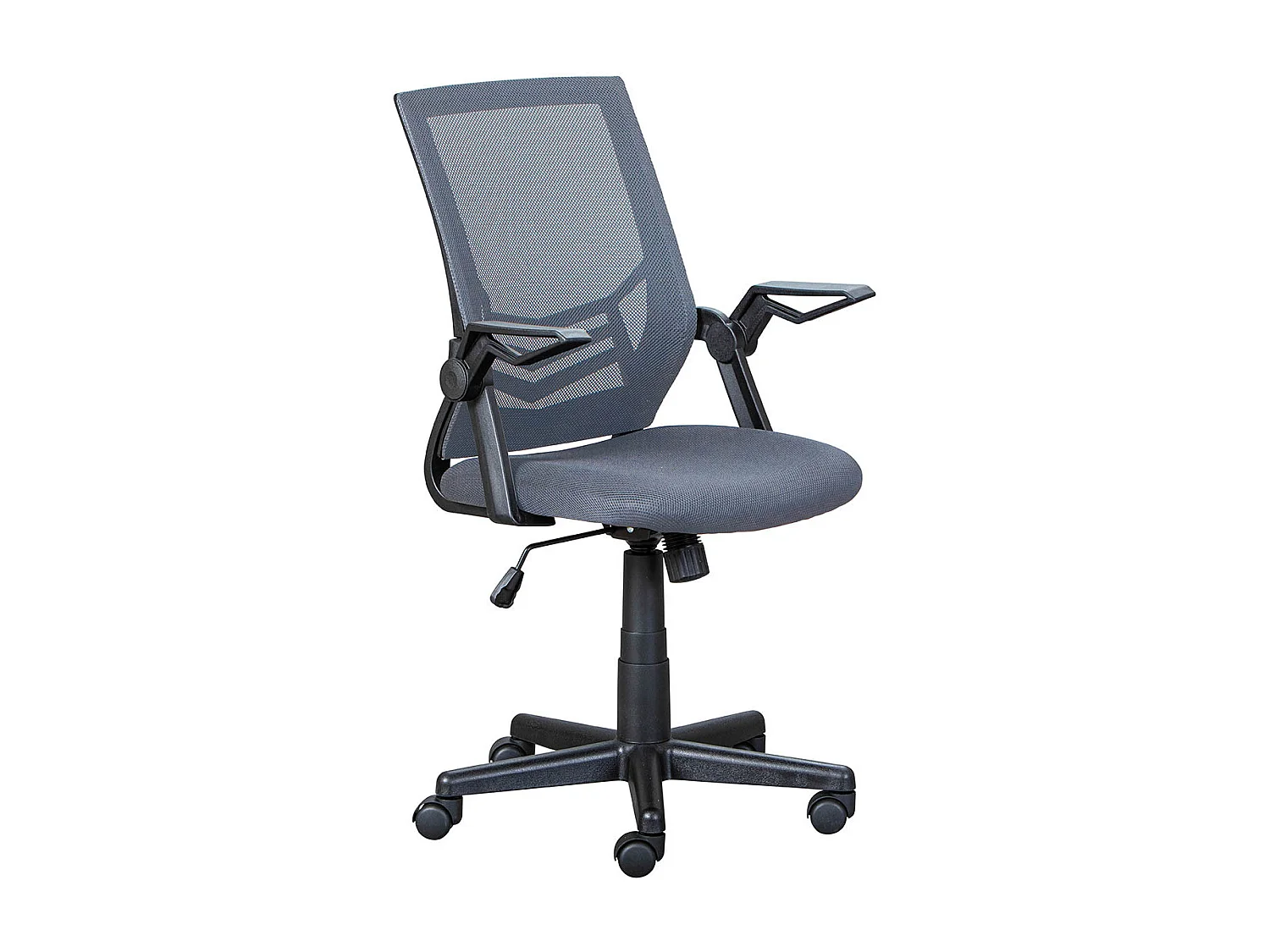 JIAN - Fauteuil de Bureau Tissu Mesh Coloris Gris