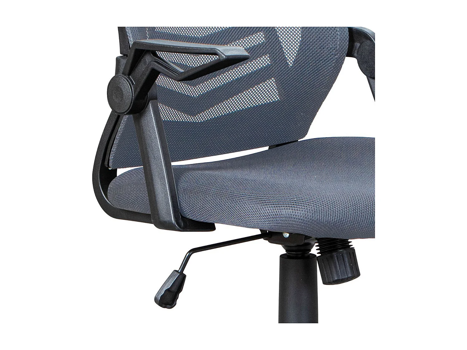 JIAN - Fauteuil de Bureau Tissu Mesh Coloris Gris