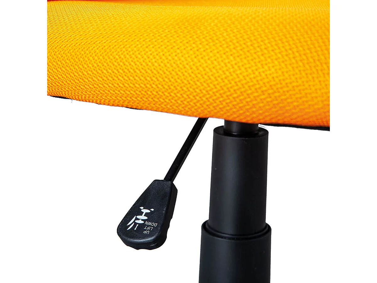 PREZI - Fauteuil Pivotant Orange et Vert pour Enfant