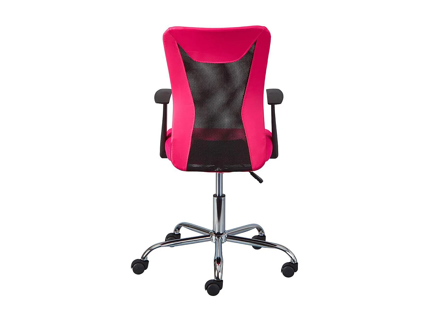 DEANA - Fauteuil de Bureau sur Roulettes Rose et Noir