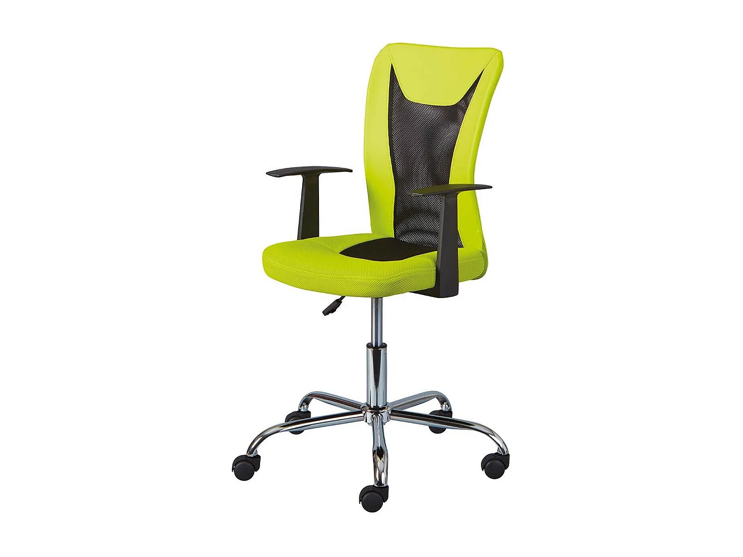 DEANA - Fauteuil de Bureau sur Roulettes Vert et Noir