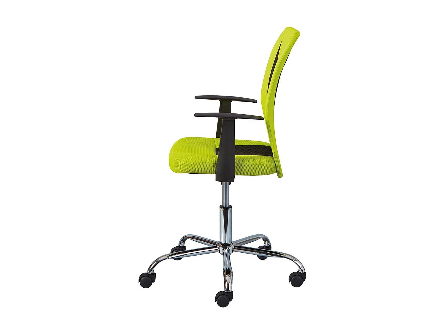 DEANA - Fauteuil de Bureau sur Roulettes Vert et Noir