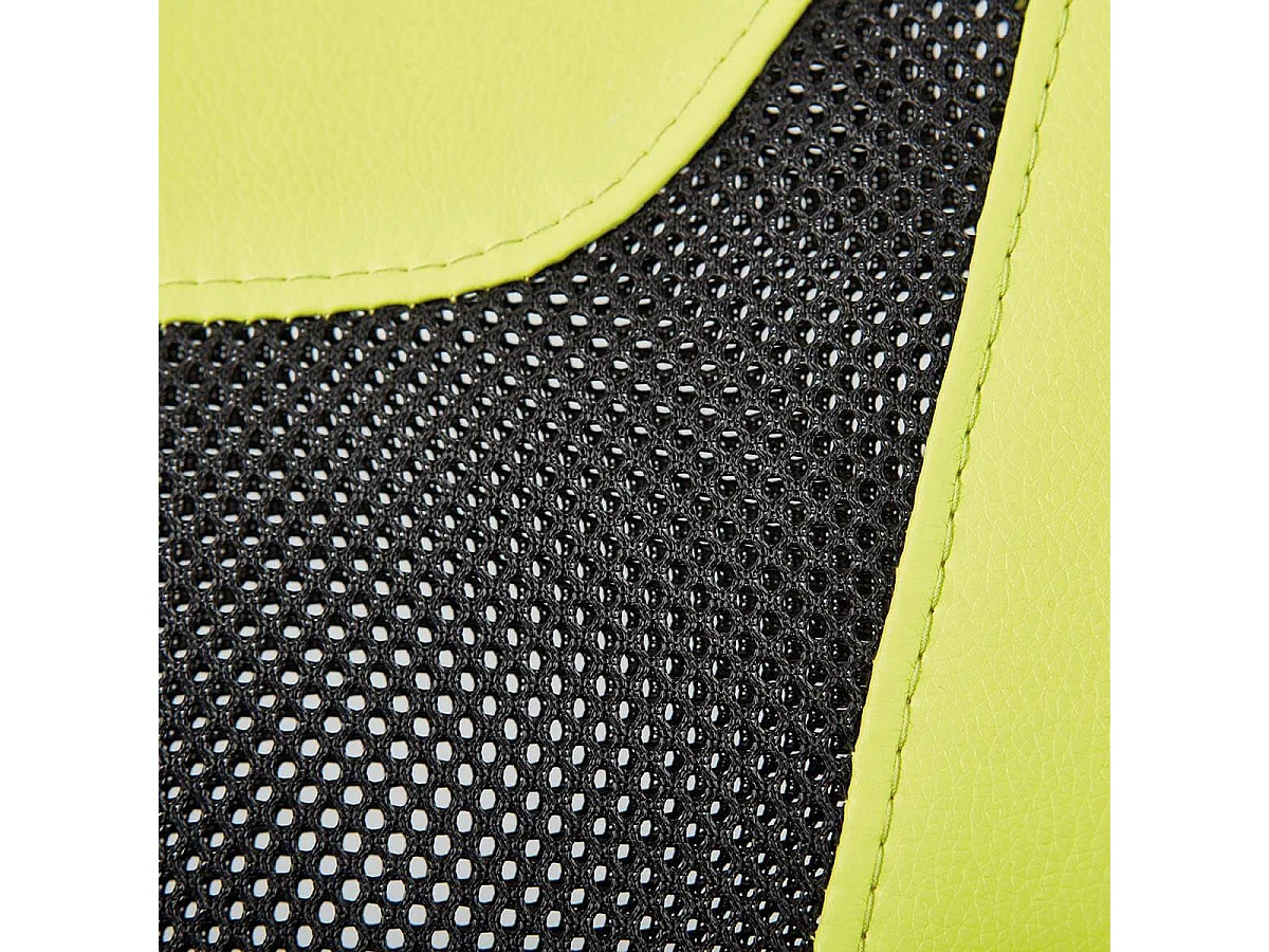 DEANA - Fauteuil de Bureau sur Roulettes Vert et Noir