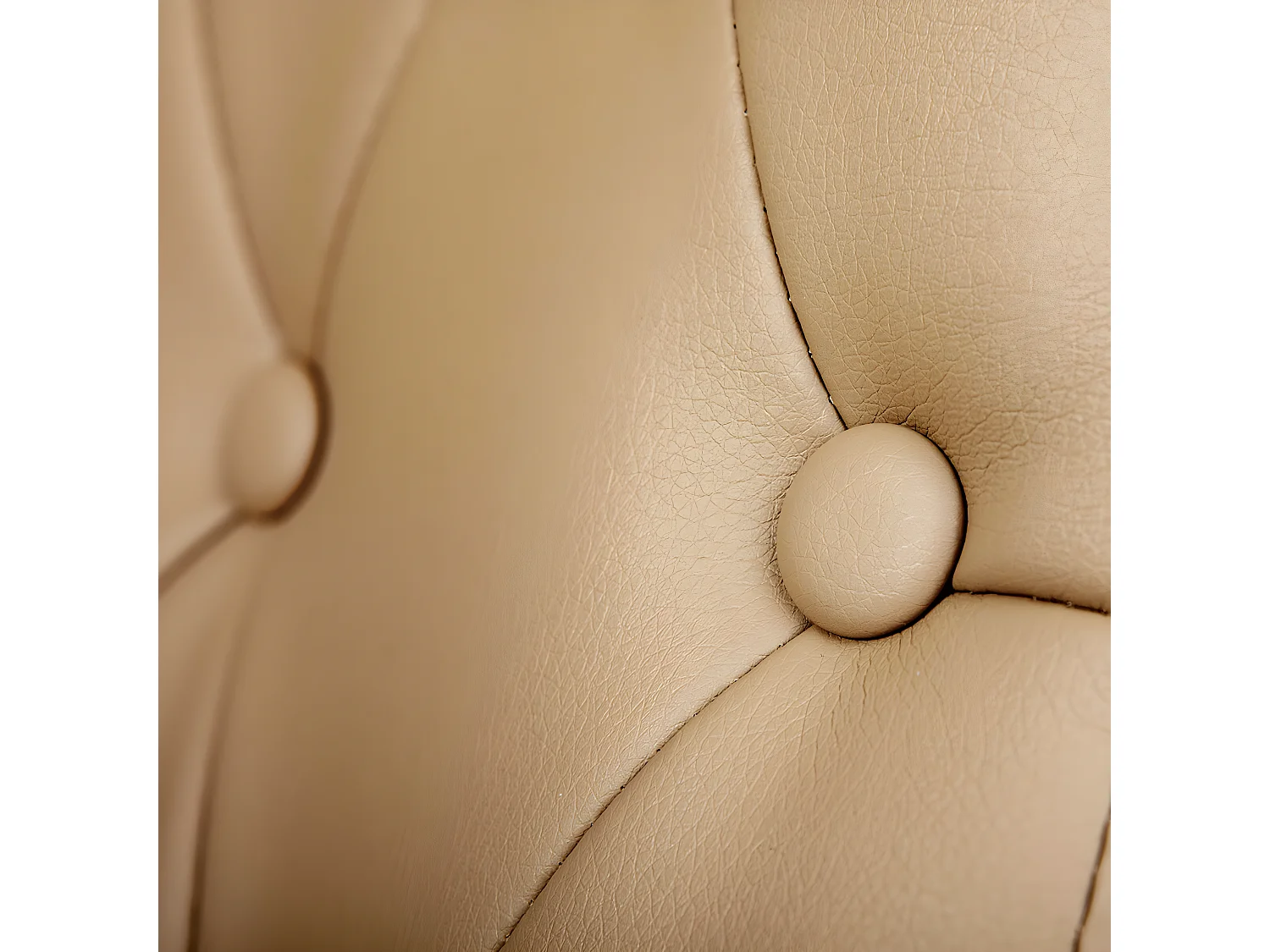 SCOTTY - Fauteuil de Bureau Chromé et Simili Camel