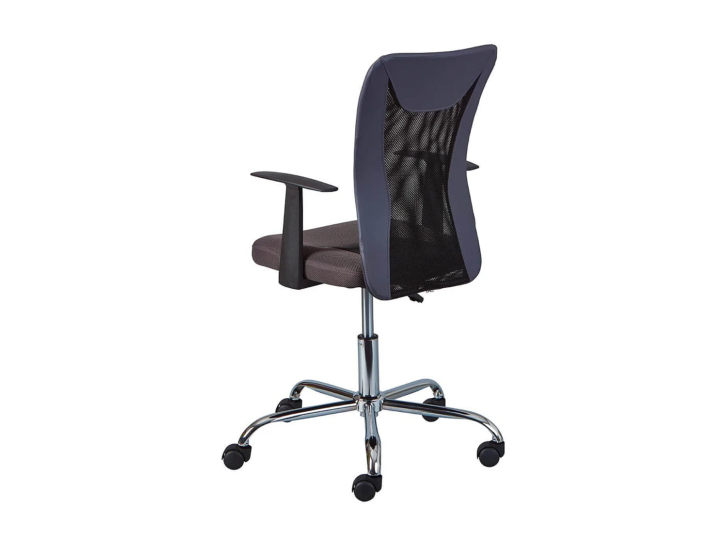 DEANA - Fauteuil de Bureau sur Roulettes Gris et Noir