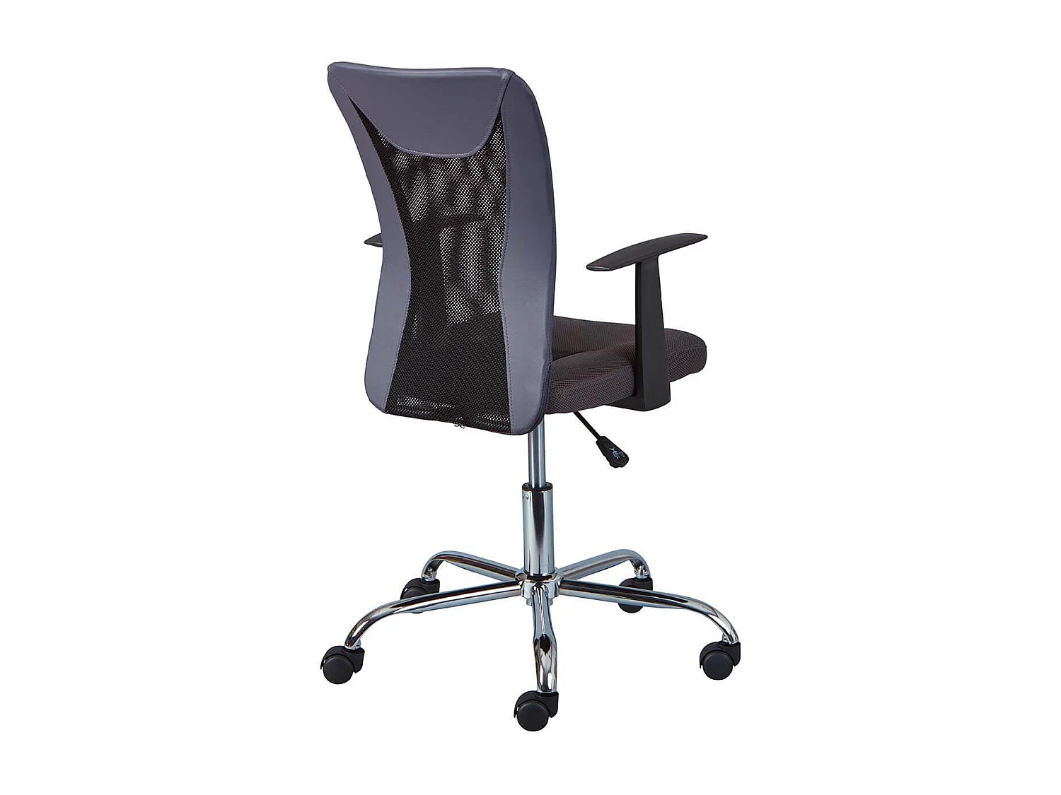 DEANA - Fauteuil de Bureau sur Roulettes Gris et Noir