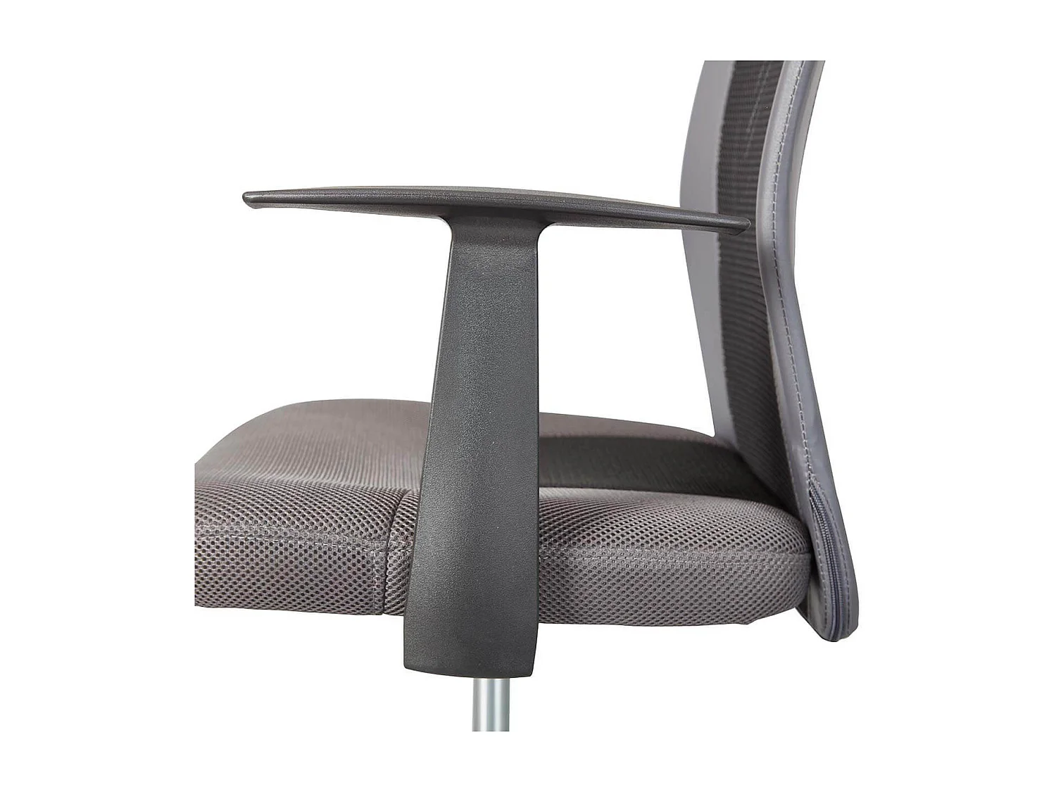 DEANA - Fauteuil de Bureau sur Roulettes Gris et Noir