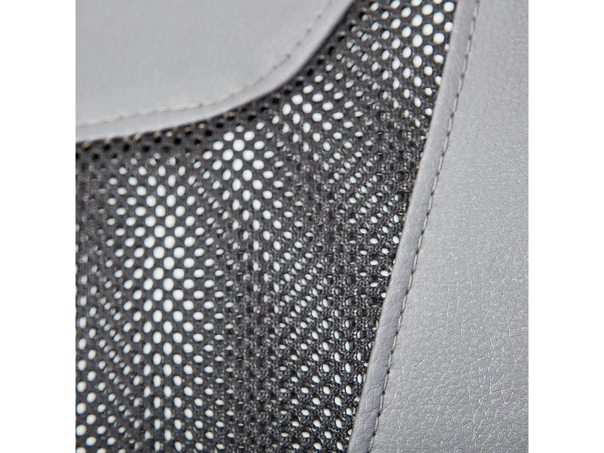 DEANA - Fauteuil de Bureau sur Roulettes Gris et Noir