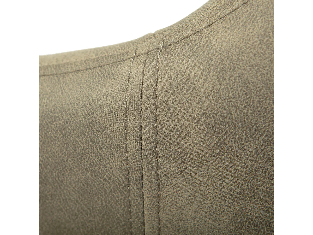 VALKA - Fauteuil de Bureau sur Roulettes Tissu Kaki