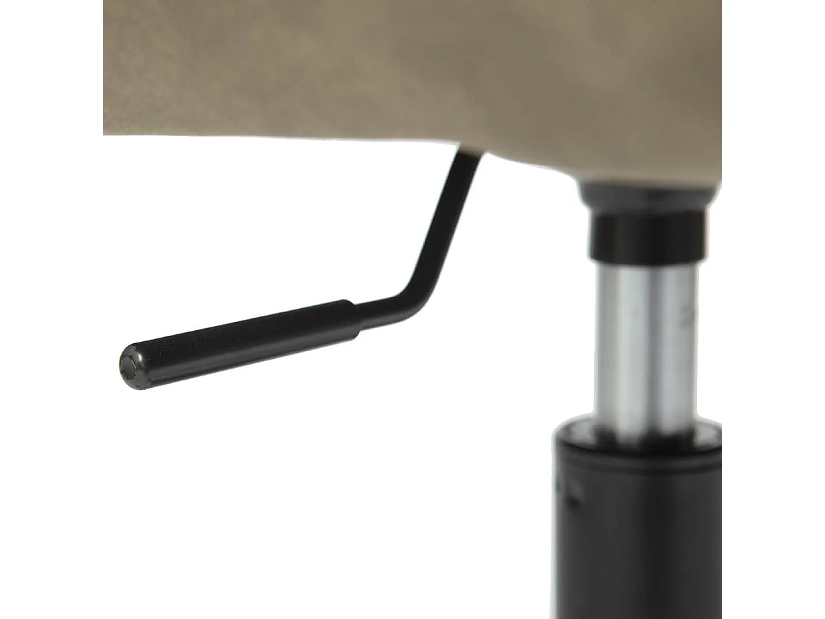 VALKA - Fauteuil de Bureau sur Roulettes Tissu Kaki