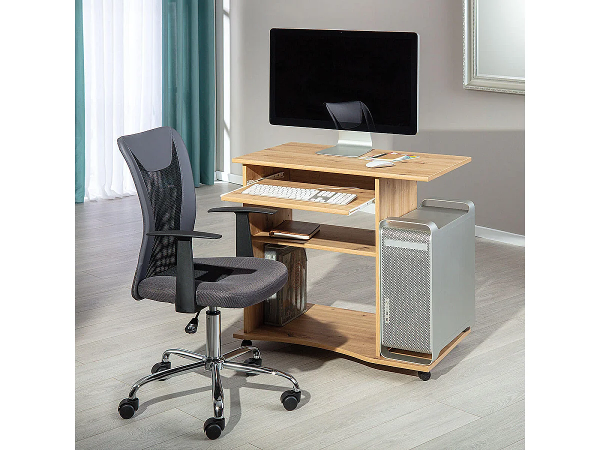 IBAI - Meuble Informatique Aspect Chêne Artisan