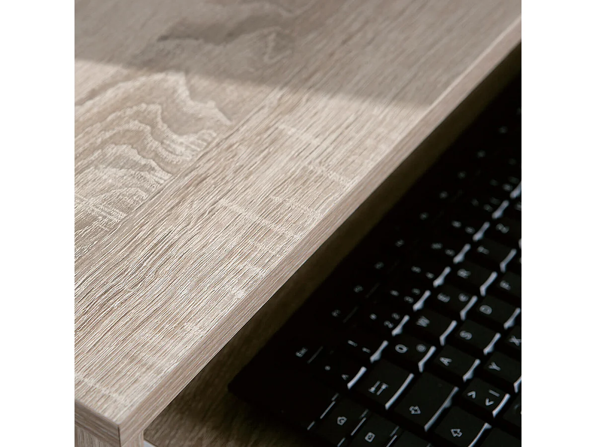 LIST - Meuble Informatique sur Roulettes Aspect Bois