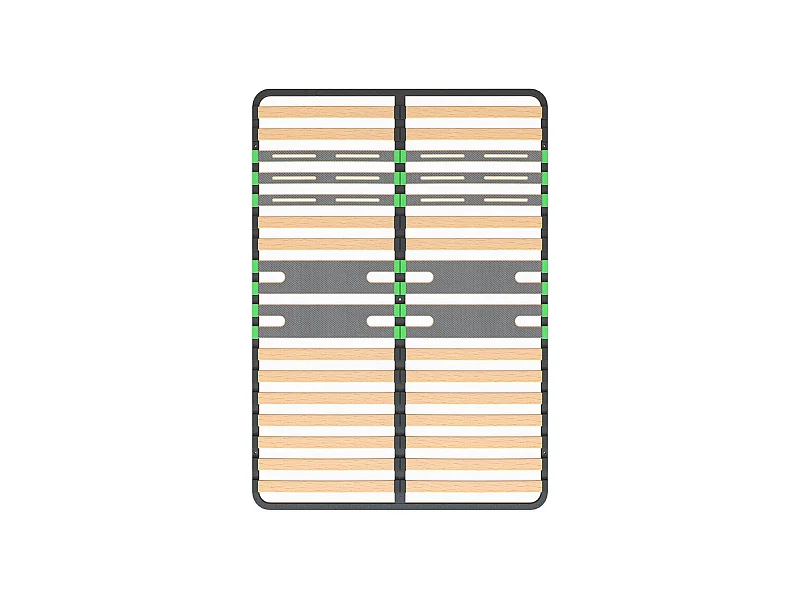 ALTOZONE - Sommier 2x16 Lattes 120x190cm
