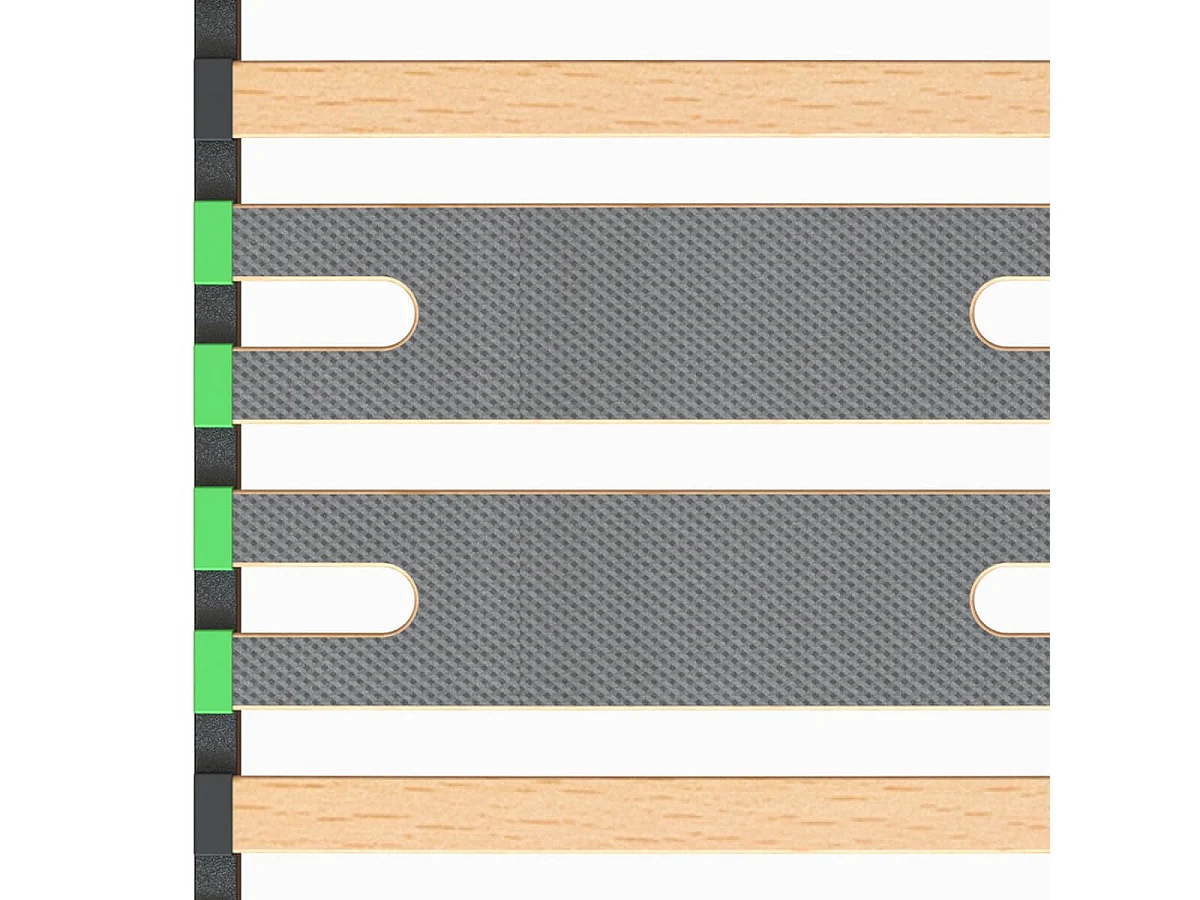 ALTOZONE - Sommier 16 Lattes 90x190cm