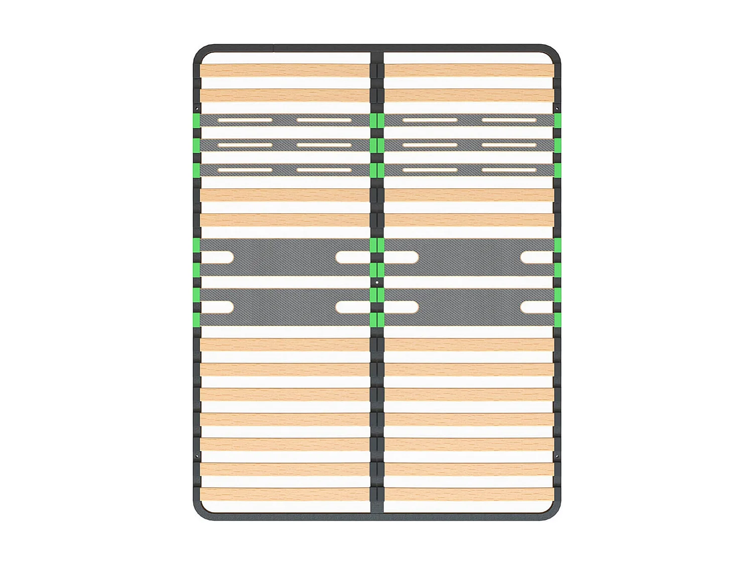 ALTOZONE - Sommier 2x16 Lattes 160x200cm