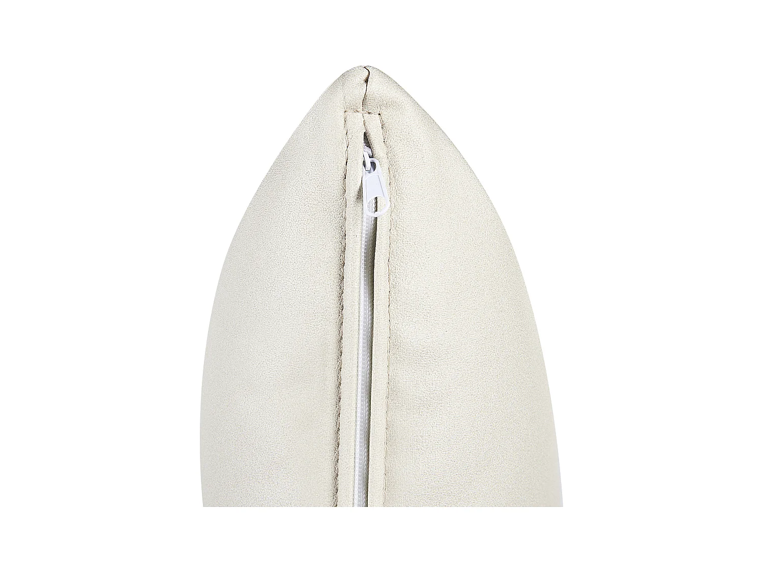 Chaise longue côté droit LANNILS Cuir PU Blanc cassé