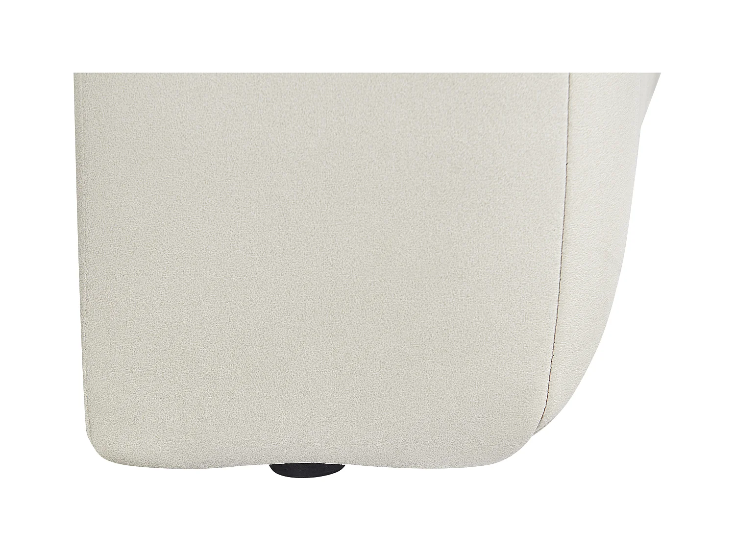 Chaise longue côté droit LANNILS Cuir PU Blanc cassé