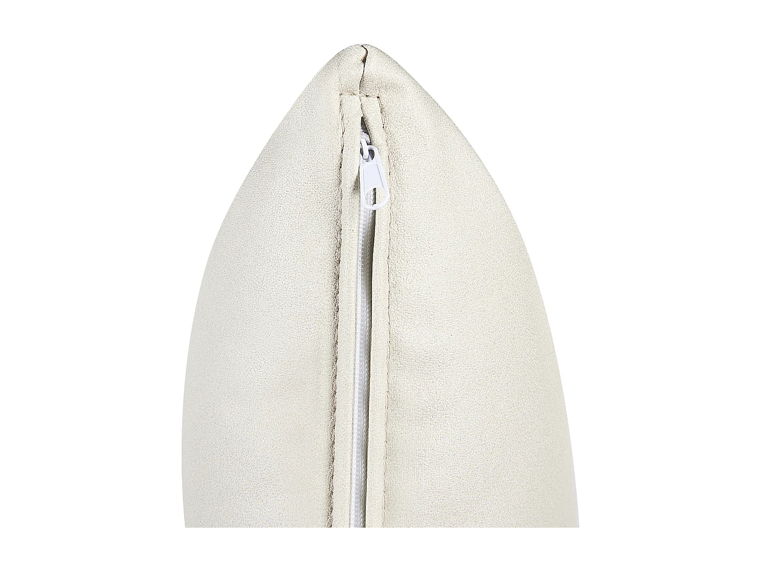 Chaise longue côté droit LANNILS Cuir PU Blanc cassé