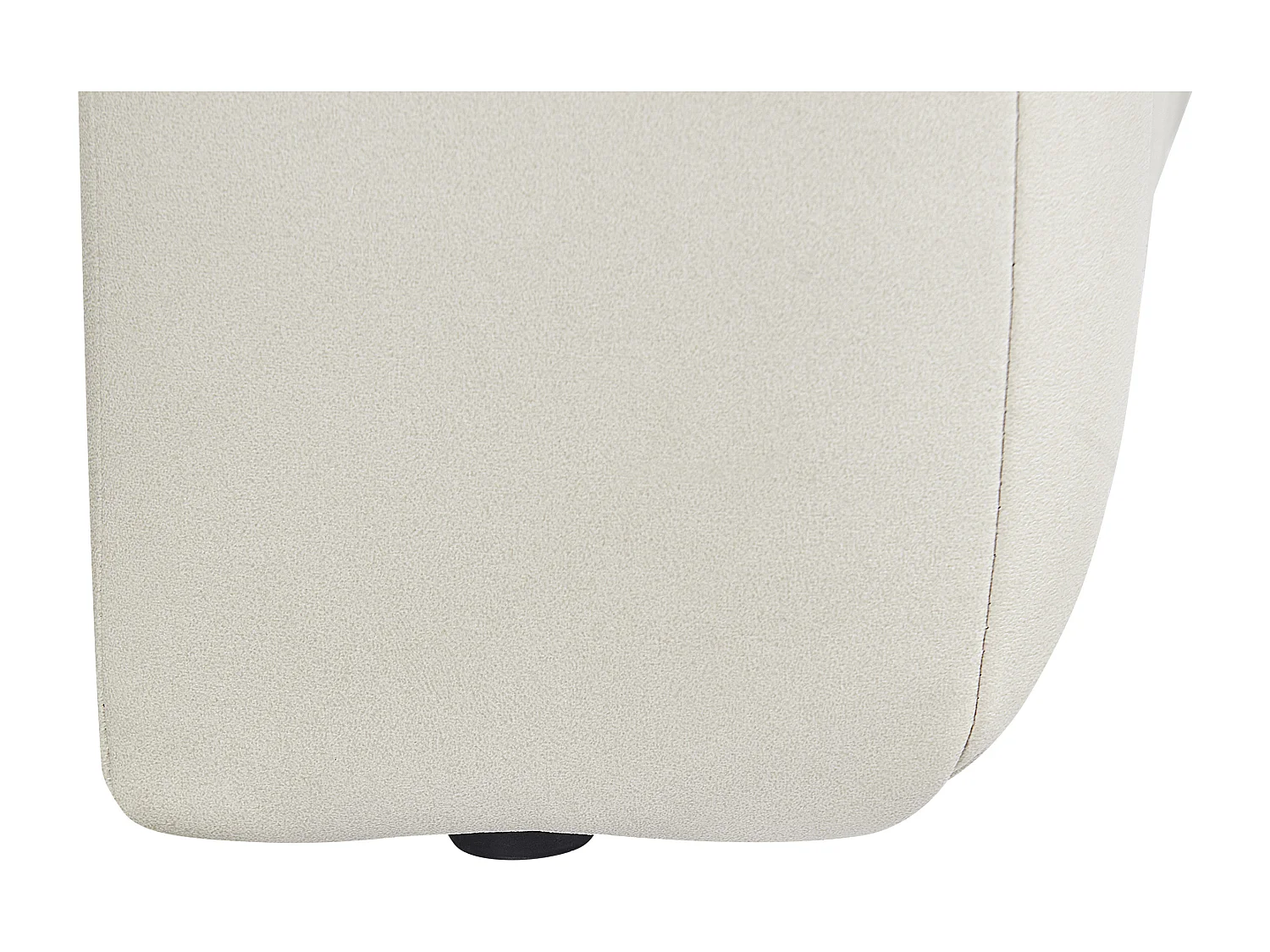 Rechtszijdige chaise longue LANNILS Kunstleer Gebroken wit