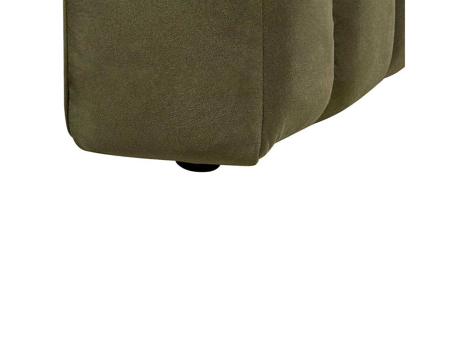 Chaise longue côté droit LANNILS Velours Vert olive