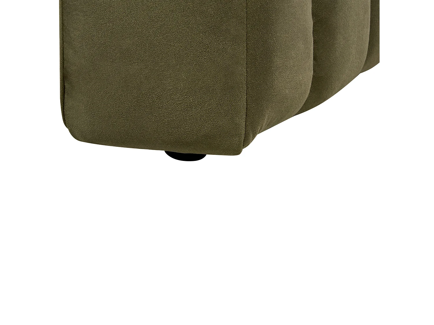 Rechtszijdige chaise longue LANNILS Fluweel Olijfgroen