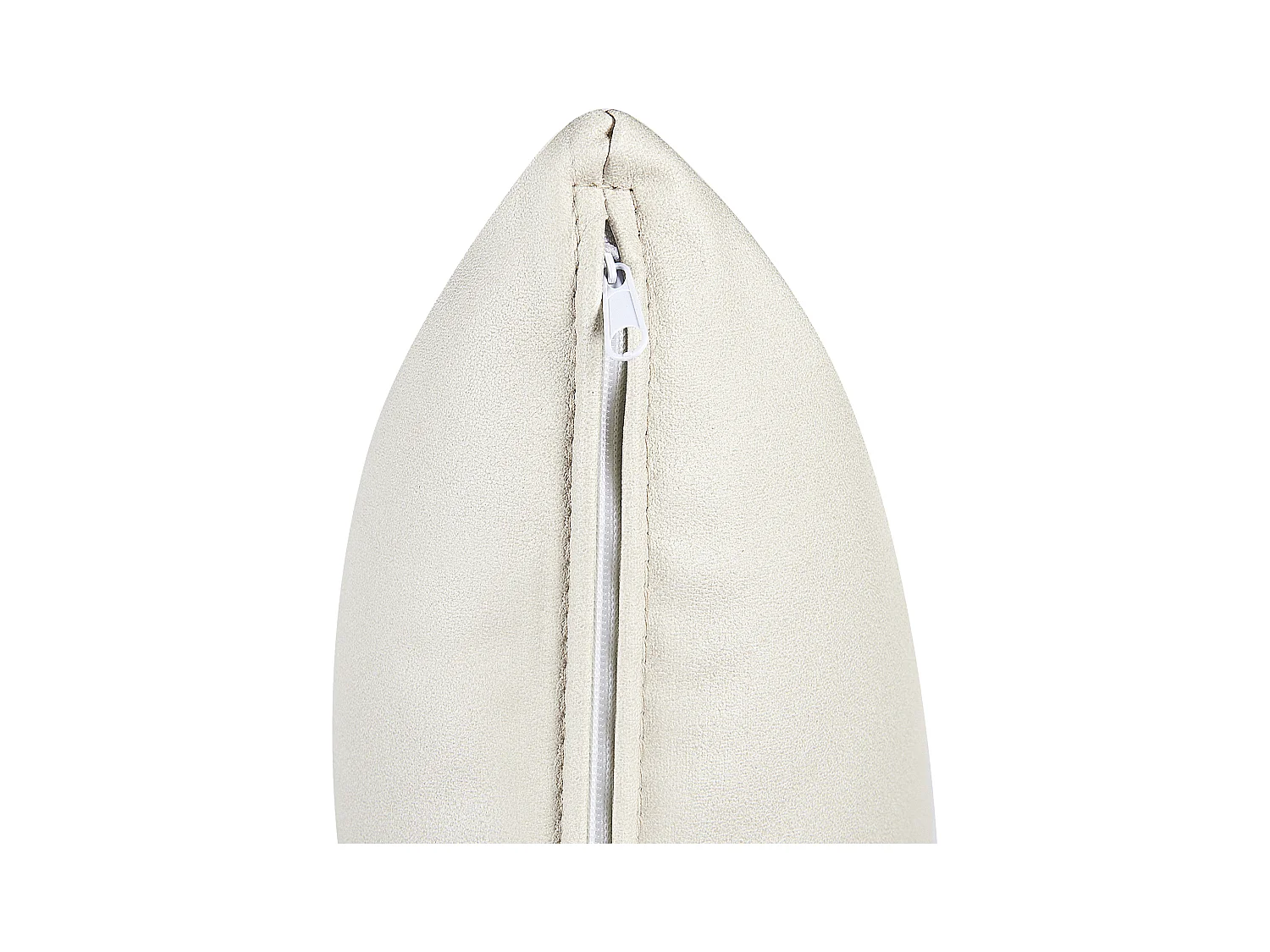 Chaise longue côté droite LANNILS Cuir PU Blanc cassé