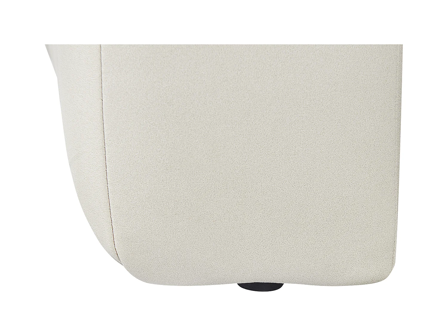 Chaise longue côté droite LANNILS Cuir PU Blanc cassé