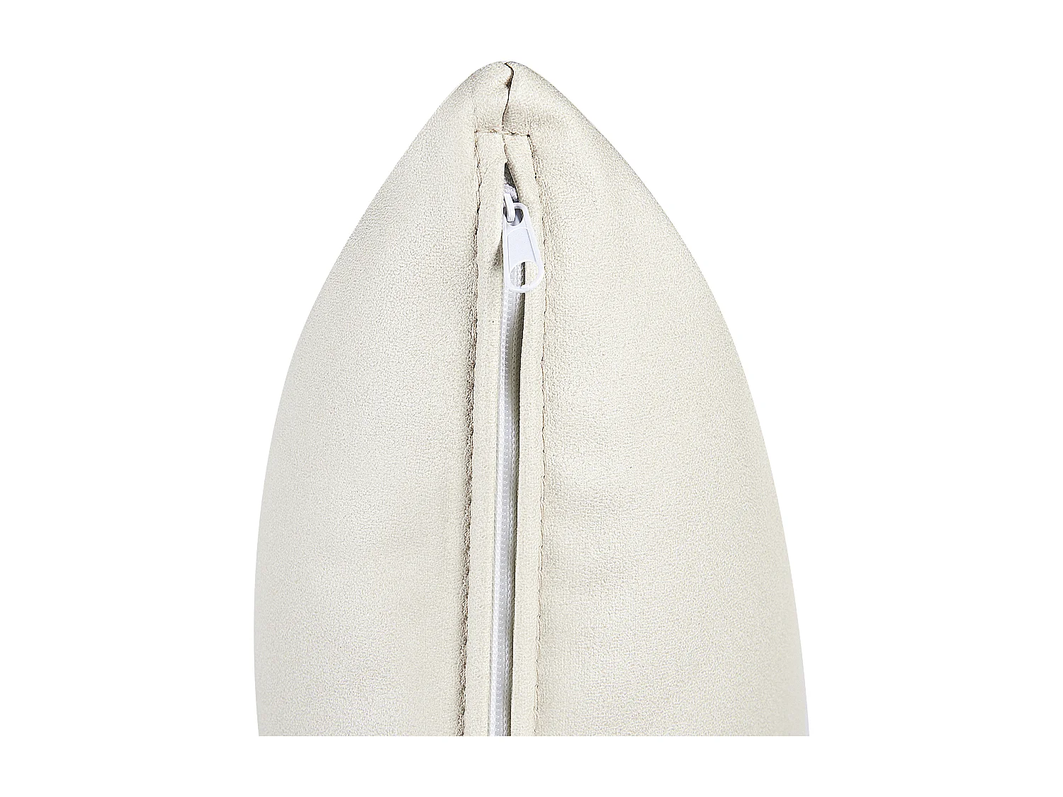 Chaise longue côté droite LANNILS Cuir PU Blanc cassé