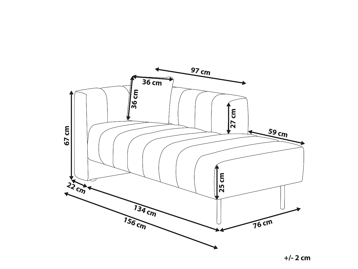 Chaise longue versione sinistra LANNILS Pelle sintetica Bianco sporco