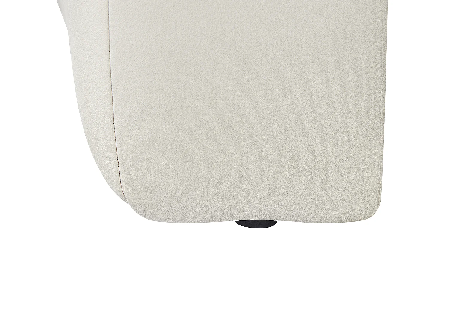 Chaise longue versione sinistra LANNILS Pelle sintetica Bianco sporco