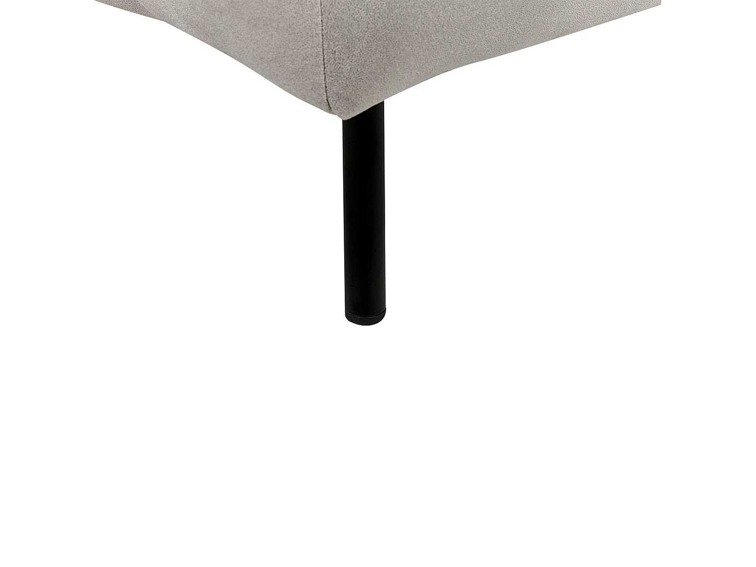 Chaise longue côté droite LANNILS Velours Taupe