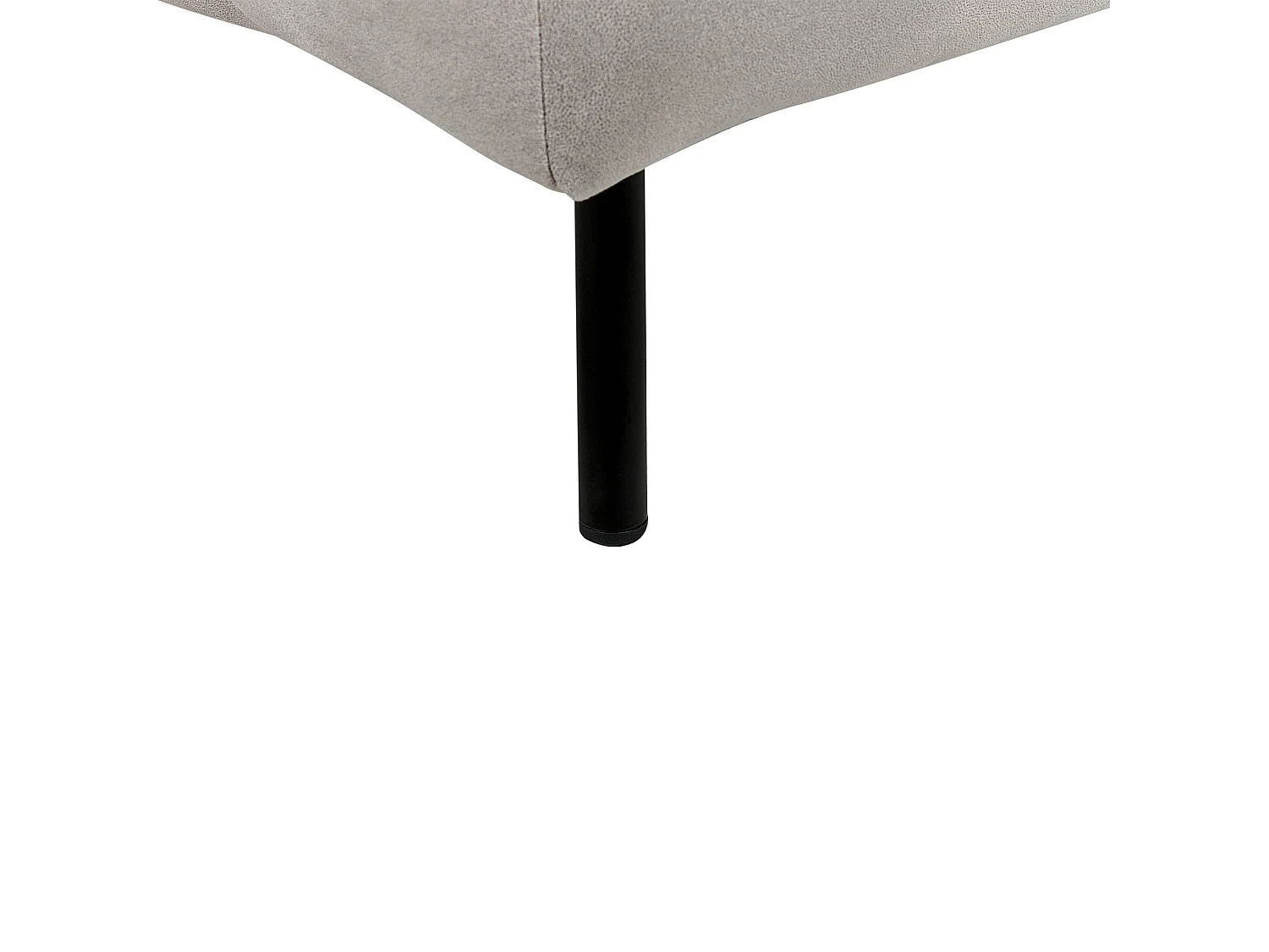 Chaise longue côté droite LANNILS Velours Taupe