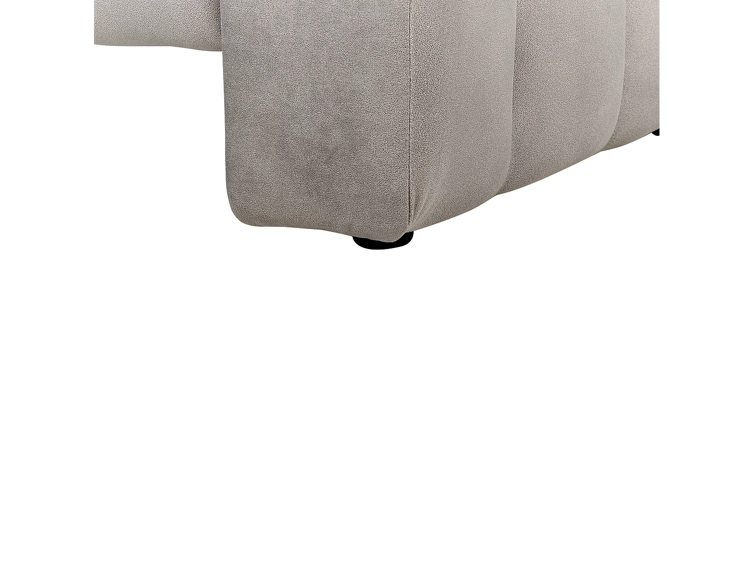 Rechtszijdige chaise longue LANNILS Fluweel Taupe