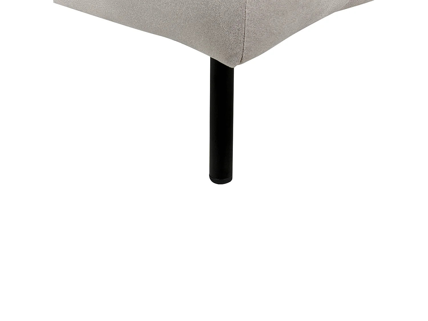 Rechtszijdige chaise longue LANNILS Fluweel Taupe