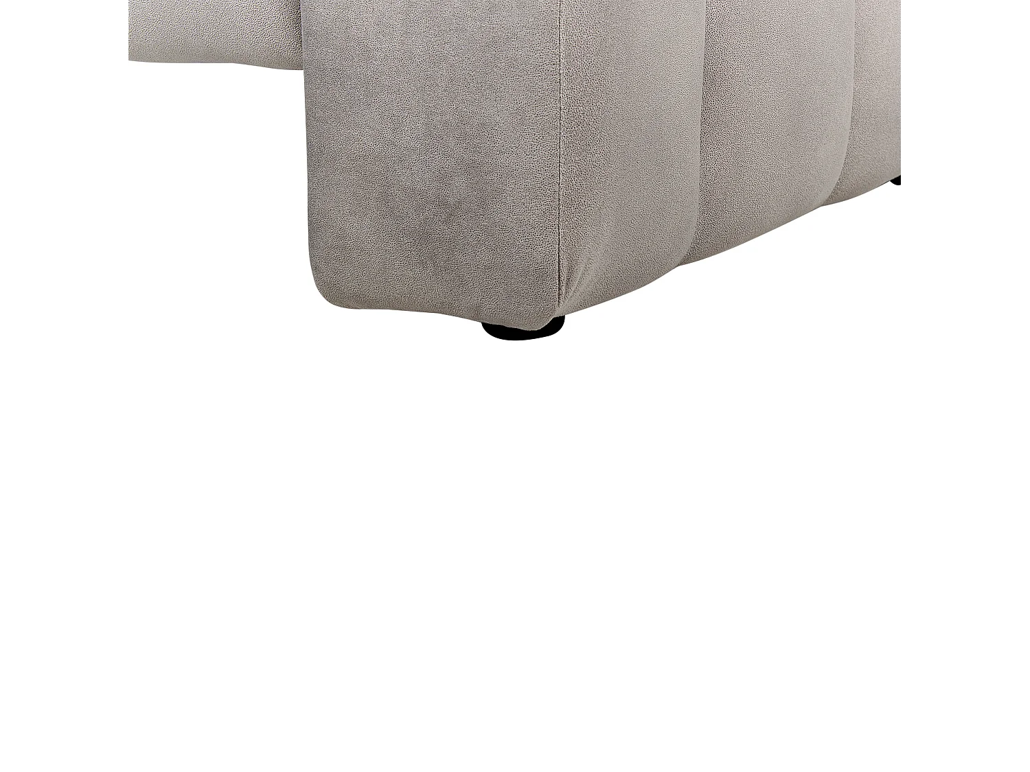 Rechtszijdige chaise longue LANNILS Fluweel Taupe