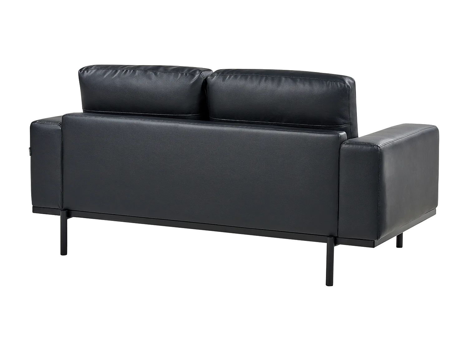 Bank SOVIK Kunstleer Zwart 2-zitter