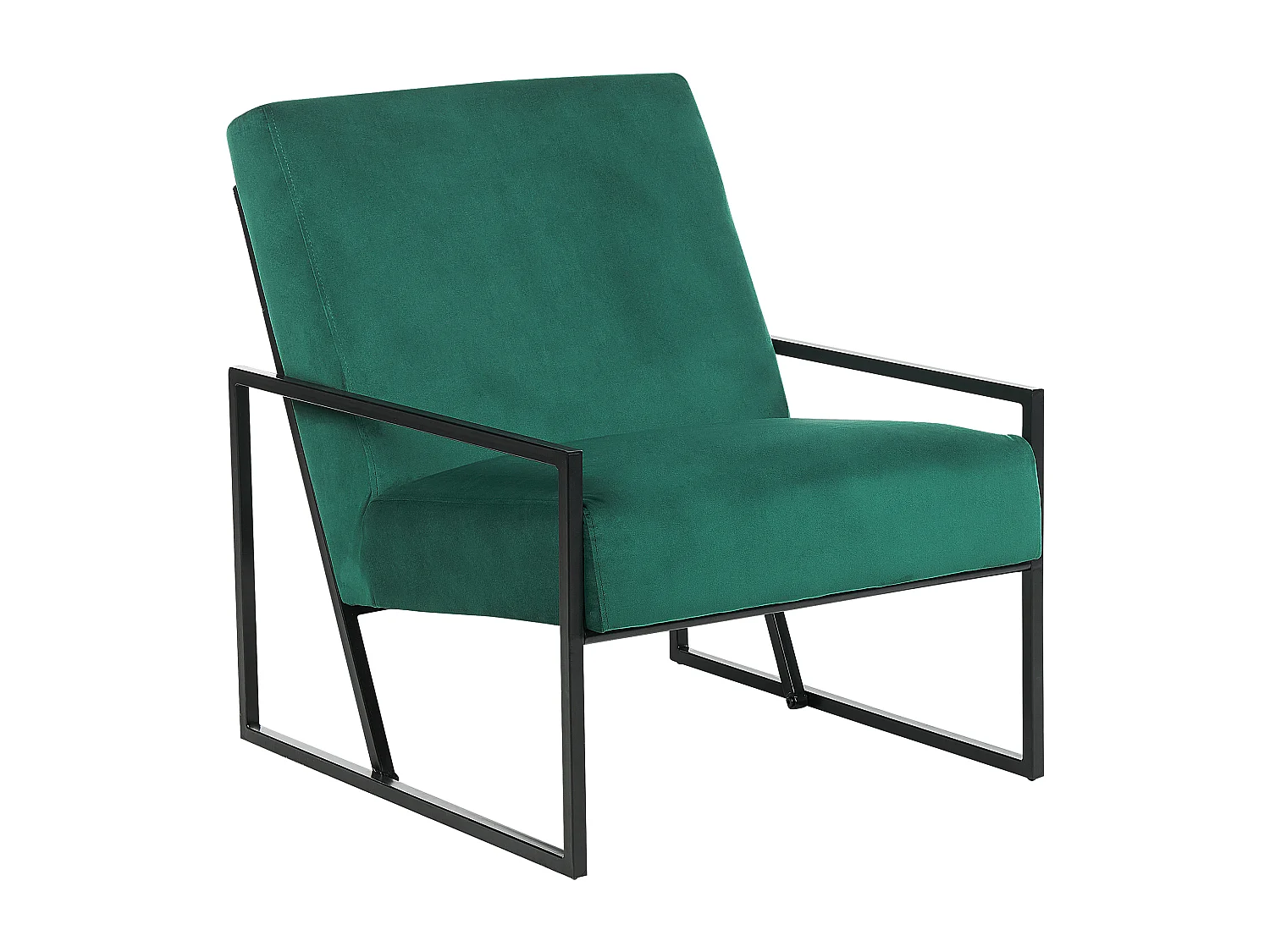 Sessel DELARY Samtstoff Smaragdgrün