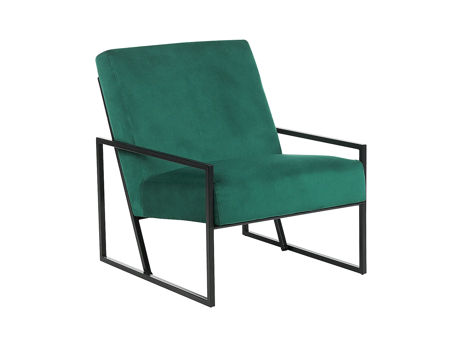 Fauteuil DELARY Fluweel Smaragdgroen