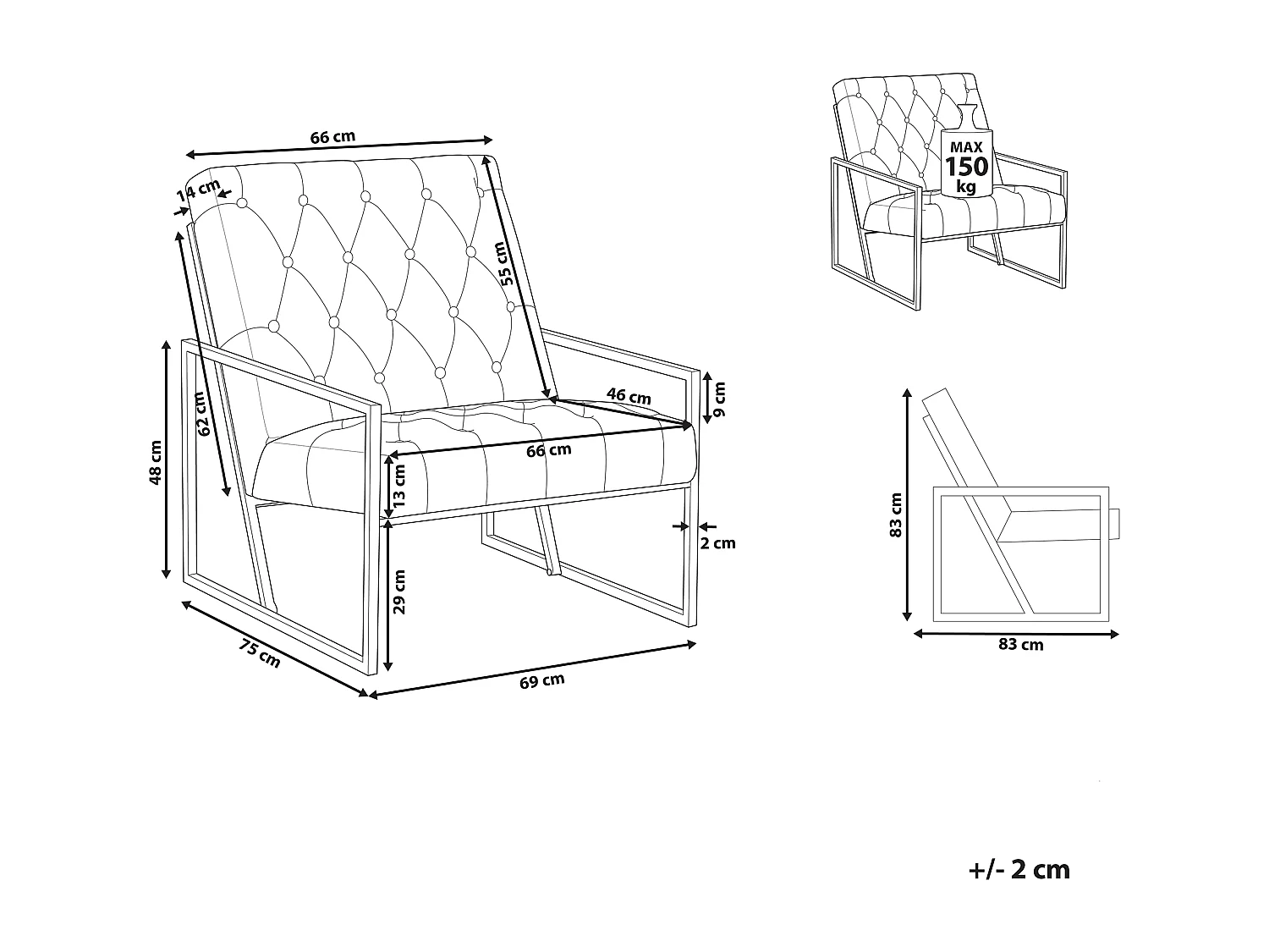 Fauteuil DELARY Velours Vert émeraude