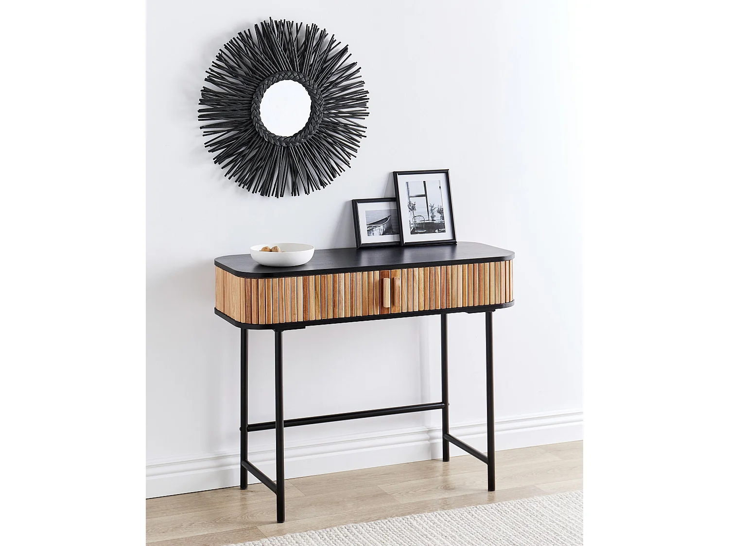 Consoletafel CARNEY Paulowniahout Lichtbruin