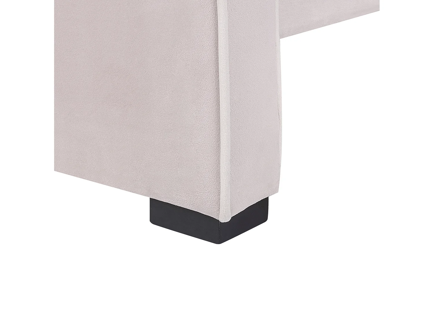 Lit d'enfant Velours NOZAY 90 x 200 cm Rose pastel