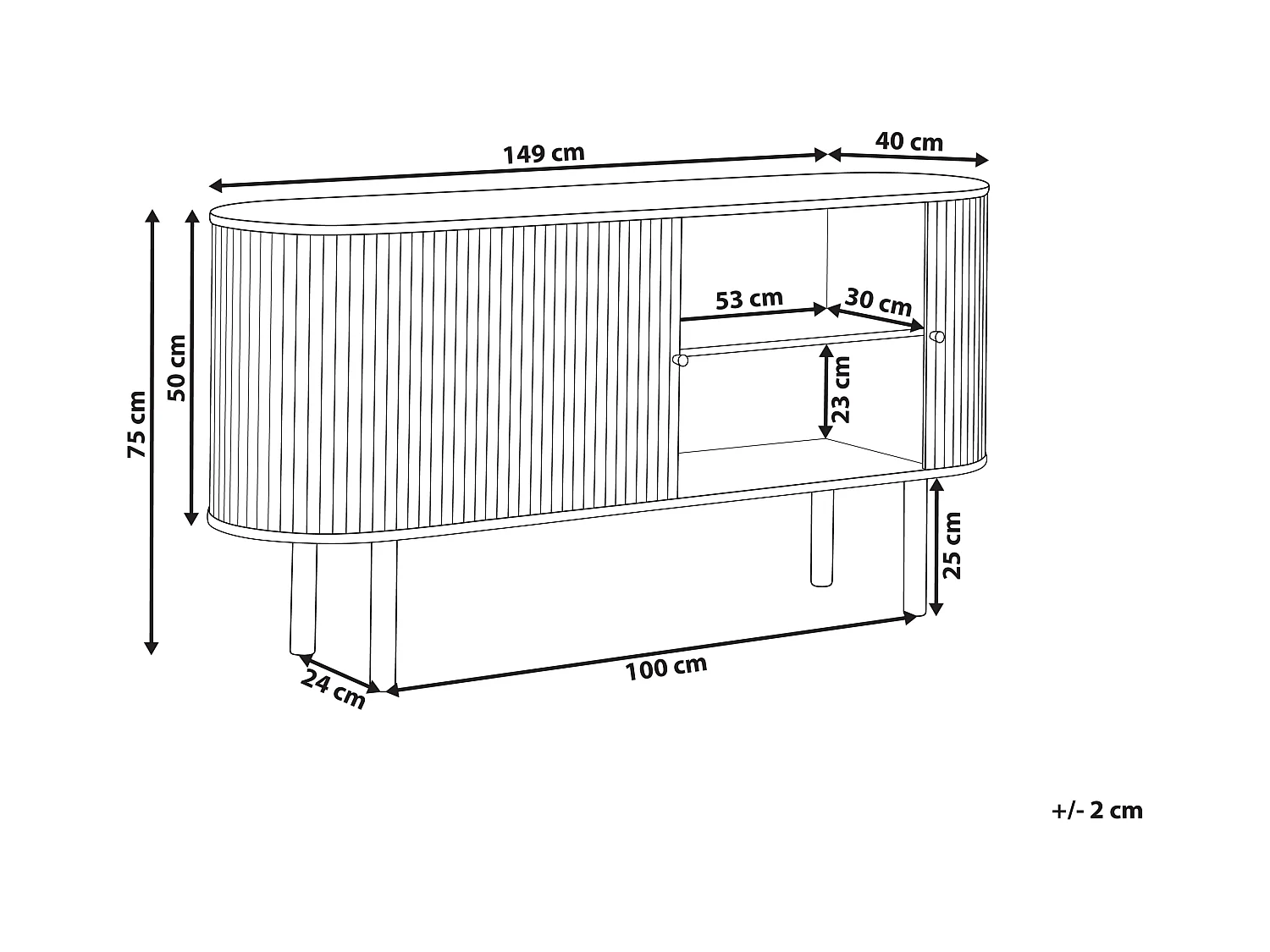 Kast MANARA Paulowniahout Lichtbruin