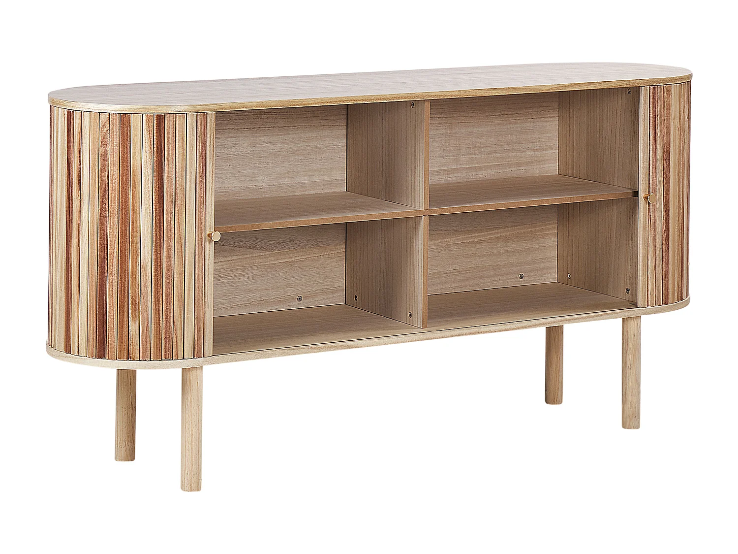 Kast MANARA Paulowniahout Lichtbruin