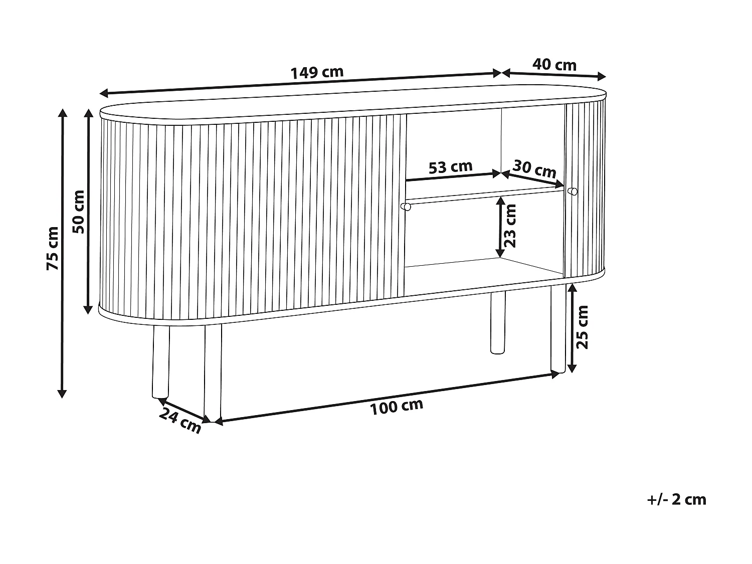 Kast MANARA Paulowniahout Lichtbruin