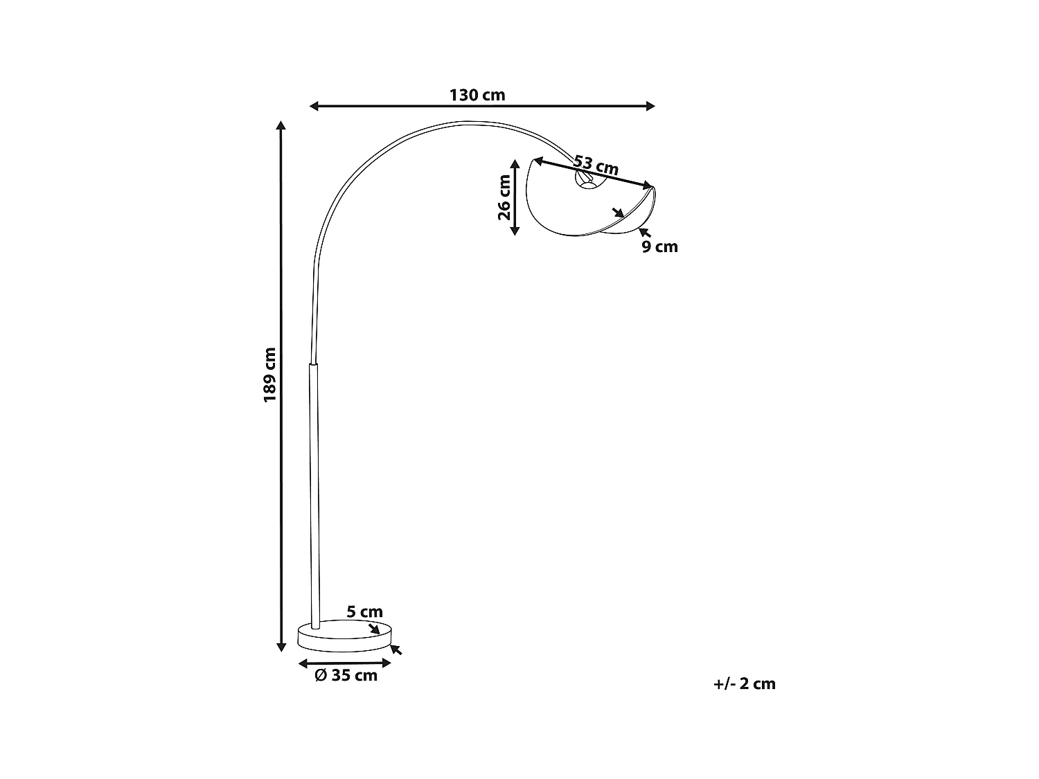 Staande lamp HERRON Natuurlijk